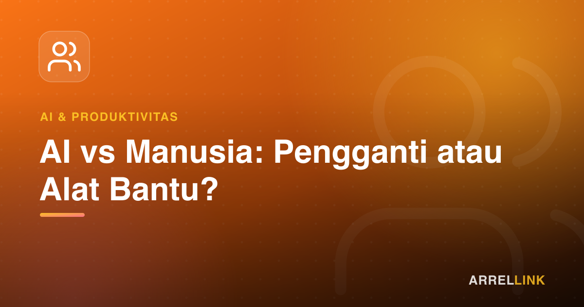 Ilustrasi artikel: AI vs Manusia: Pengganti atau Alat Bantu?