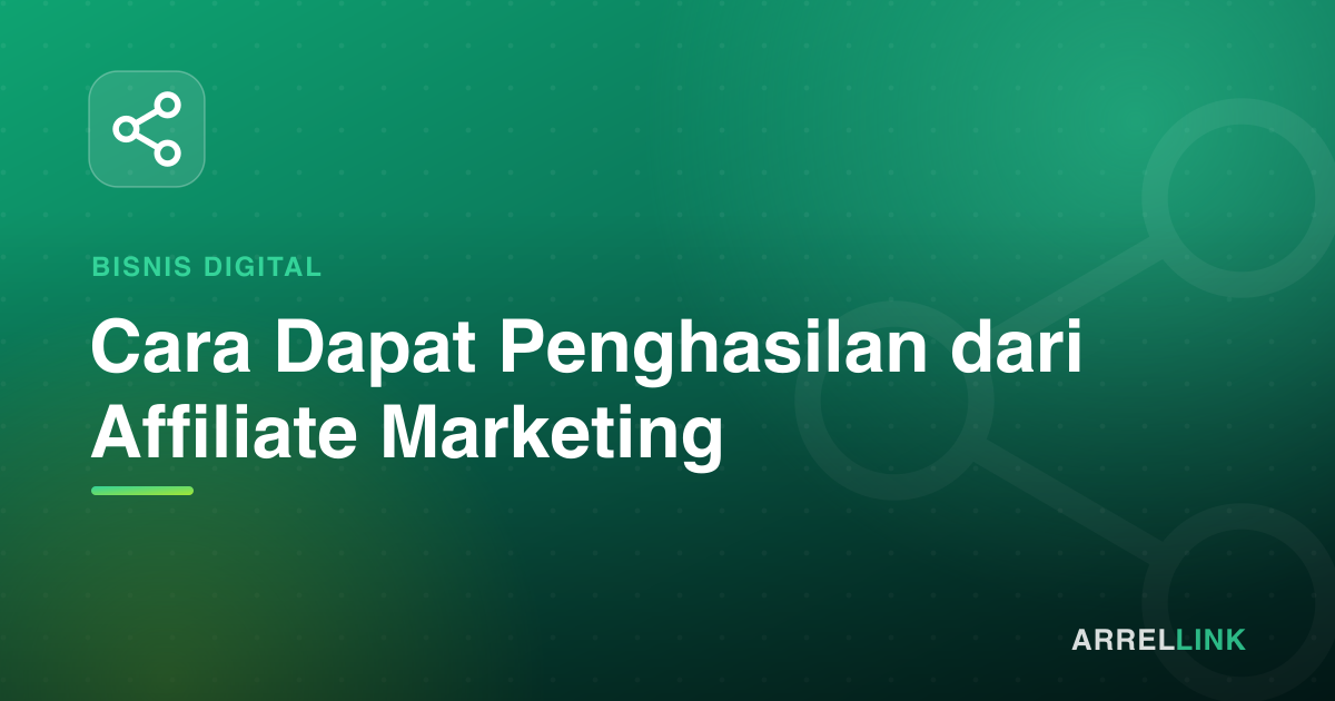Ilustrasi artikel: Cara Dapat Penghasilan dari Affiliate Marketing