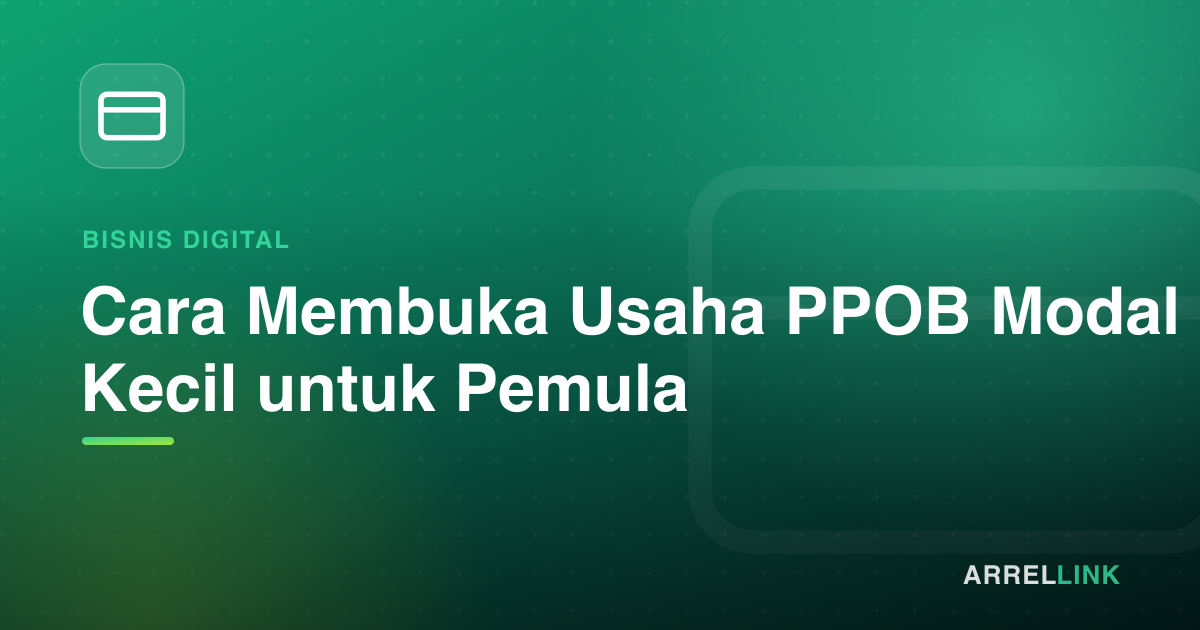 Ilustrasi artikel: Cara Membuka Usaha PPOB Modal Kecil untuk Pemula