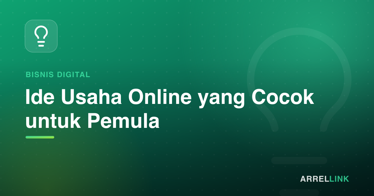 Ilustrasi artikel: Ide Usaha Online yang Cocok untuk Pemula