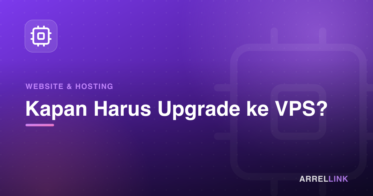 Ilustrasi artikel: Kapan Harus Upgrade ke VPS?
