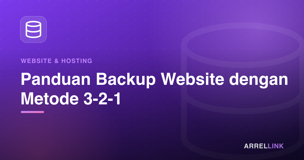 Ilustrasi artikel: Panduan Backup Website dengan Metode 3-2-1